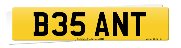 Registration number B35 ANT